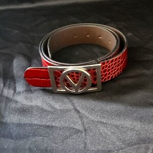 Valentino Croc embossed leather brown 38